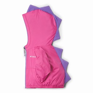 Columbia Kitterwibbit™ Hooded Skinna Lined Jacka Pojkar Rosa/Lila (XCGSL1549)